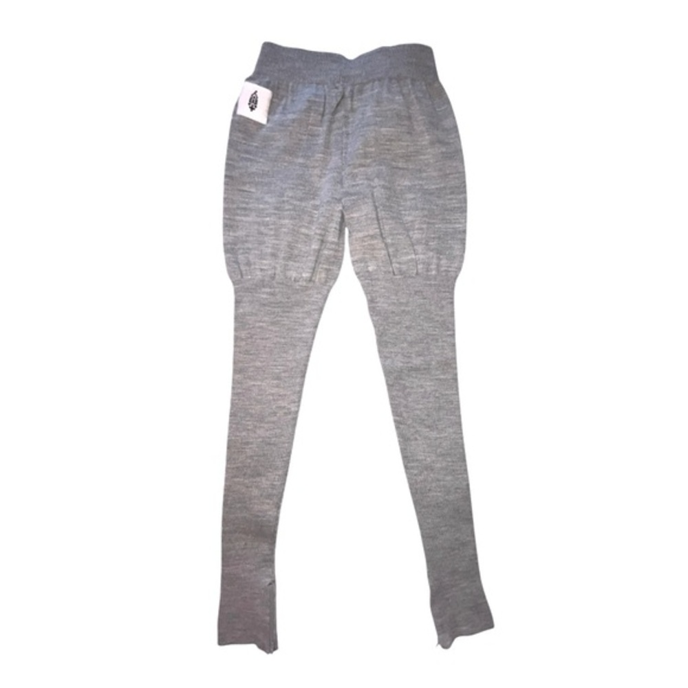 Free People Movement Knit Recovery Leggings Grey Zipper Ankles Size XS